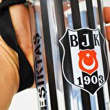 Beşiktaş Çubuk Desenli Plastik Matara 500 ml Siyah (24391)