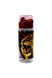 Kükreyen Aslan Baskılı Matara 500 ml Kırmızı (24593)