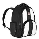 Beşiktaş 3 Bölmeli Çubuklu Suni Deri Okul Sırt Çantası (25356)