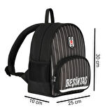 Beşiktaş 2 Bölmeli İnce Çubuklu Suni Deri Anaokulu Okul Sırt Çantası (25353)