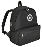 Hype Siyah Üç Gözlü Günlük Sırt Çantası (Kadın/Erkek) - 25400