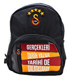 Galatasaray 4 Bölmeli 5 Yıldızlı Gerçekleri Tarih Yazar Suni Deri Yüzey Okul Sırt Çantası (25687)