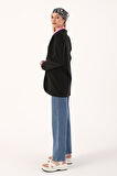 Siyah-Düğmeli Blazer Ceket