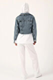 Mavi-Crop Denim Ceket