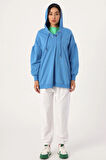 Saks-Oversize Kapüşonlu Yaka Detaylı Sweatshirt