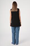 Allday Box16008Al1 Kadın Kolsuz T-Shirt Tunik