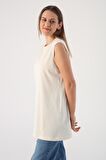 Allday Box16008Al1 Kadın Kolsuz T-Shirt Tunik