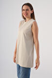 Taş-Kolsuz T-Shirt Tunik