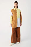 Camel-Tek Cepli Viscon Kumaş Gömlek Tunik