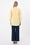 Açık Sarı-Oversize Basic Gömlek