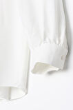 Beyaz-Belden Bağlama Detaylı Gömlek Tunik