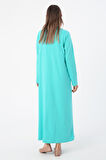 Turkuaz-Uzun Kollu İçlik Elbise
