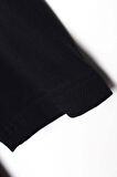 Lacivert-Basic Pamuklu Süprem Sweat Tunik