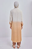 Camel-Degrade Keten Gömlek Tunik