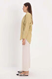Olive-Oversize Basic Gömlek