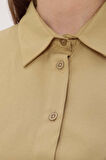 Olive-Oversize Basic Gömlek