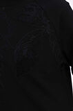 Siyah-NAKIŞLI PİLİKAŞELİ SWEAT TUNİK