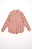 Gül-KÖŞE MANŞET DETAYLI ŞIK DÜĞMELİ GÖMLEK