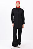Siyah-GÖMLEKLİ PANTOLONLU TAKIM