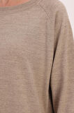 Bej-BASİC REGLAN BİSİKLET YAKA KAZAK