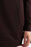 Acı Kahve-Fermuarlı Sweat Hırka