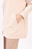 Taş-Kapüşonlu Sweat Tunik