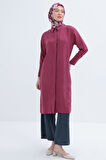 Allday Taş Düğmeli Uzun Moda Kadınl Gömlek 24DS51259AL0