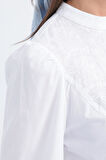 Allday Fisto Garnili Kolu Lastikli Poplin Tunik X50249A0