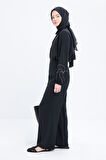 Allday Yandan Fermuarlı Modal Geniş Paça Pantolon S77123A0