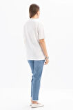 Allday Kısa Kollu Nakış Detaylı Kadın T-shirt S16032A0