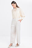 Allday Pileli Geniş Paça Pantolon S77120A0