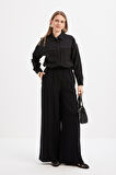 Allday Kadın Beli Lastikli Geniş Paça Pantolon S77129A0