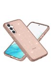 Fuchsia Samsung Galaxy S23 FE ile Uyumlu Kılıf Star Kablosuz Şarj Özellikli Kapak - Turuncu