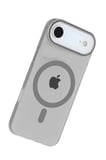Fuchsia iPhone 17 Air ile Uyumlu PC Blank Kablosuz Şarj Özellikli Kapak - Natural Grey
