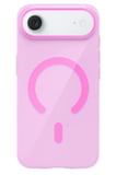 Fuchsia iPhone 17 Air ile Uyumlu PC Blank Kablosuz Şarj Özellikli Kapak - Pembe