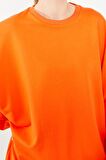 Levidor Oranj Bisiklet Yaka Oversize Sweat