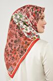 Levidor Kırmızı Mine Çiçeği Trennd Twill Eşarp