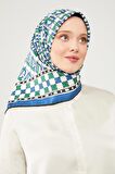 Levidor Saks LVD Baskılı Trend Twill Eşarp