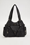 Siyah Kemer Askılı Omuz Çantası