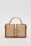 Camel Logolu Monogram Desen El Çantası
