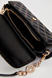 Kapitone Ve Metal Zincir Detaylı Şık Kadın Omuz Çantası 930390 Siyah