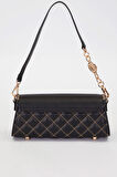 Kapitone Ve Metal Zincir Detaylı Şık Kadın Omuz Çantası 930390 Siyah