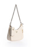 Küçük Ve Şık Premium Kalite Uzun Askılı Kadın Omuz Çantası 930420 Beyaz