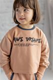 Kız Çocuk Yazı Baskılı Crop Sweatshirt