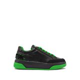 BENETTON BN-30367 SİYAH / YEŞİL KADIN BAĞLI SPOR AYAKKABI