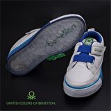 Benetton Beyaz - Mavi Erkek Çocuk Yürüyüş Ayakkabısı BN-30441 688-Beyaz Mavi