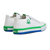 Benetton Ayakkabı Spor Patik Beyaz - Yeşil