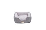 Pet Comfort Echo Varro S Peluş Kaymaz Taban Gri Küçük Irk Köpek Yatağı
