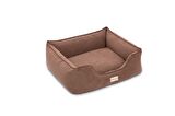Pet Comfort Alpha Mirandus 20 Üstü Açık Kaymaz Taban Kahverengi Orta Irk Köpek Yatağı