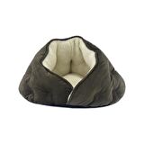 Pet Comfort Peluş Kahverengi Küçük Irk Köpek Yatağı